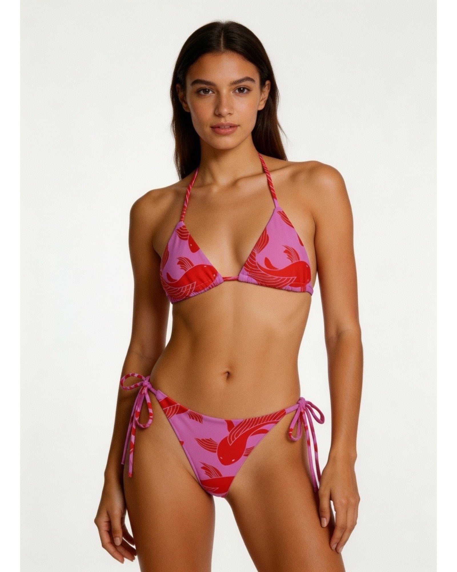 Pink BlackEye String Bikini